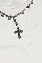 Carica l&#39;immagine nel visualizzatore di Gallery, Aries Rosaries Lace Trim Vest