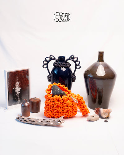 Bag by GIULIO Black Orange