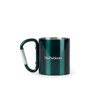 Carica l&#39;immagine nel visualizzatore di Gallery, No Problemo No Problemo Carabiner Mug Green