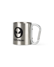 Carica l&#39;immagine nel visualizzatore di Gallery, No Problemo No Problemo Carabiner Mug Silver