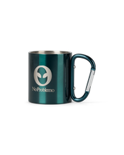 Carica l&#39;immagine nel visualizzatore di Gallery, No Problemo No Problemo Carabiner Mug Green