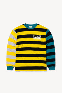 Aries Colour Blocked Striped LS Tee