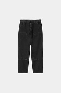 Carhartt WIP Double Knee Pant Black "Stone Washed"