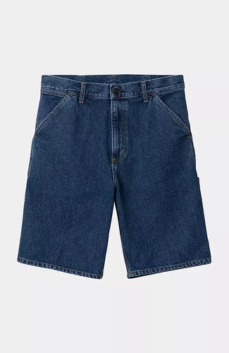 Carhartt WIP Single Knee Short Blue Stone Washed