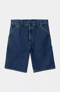Carhartt WIP Single Knee Short Blue Stone Washed